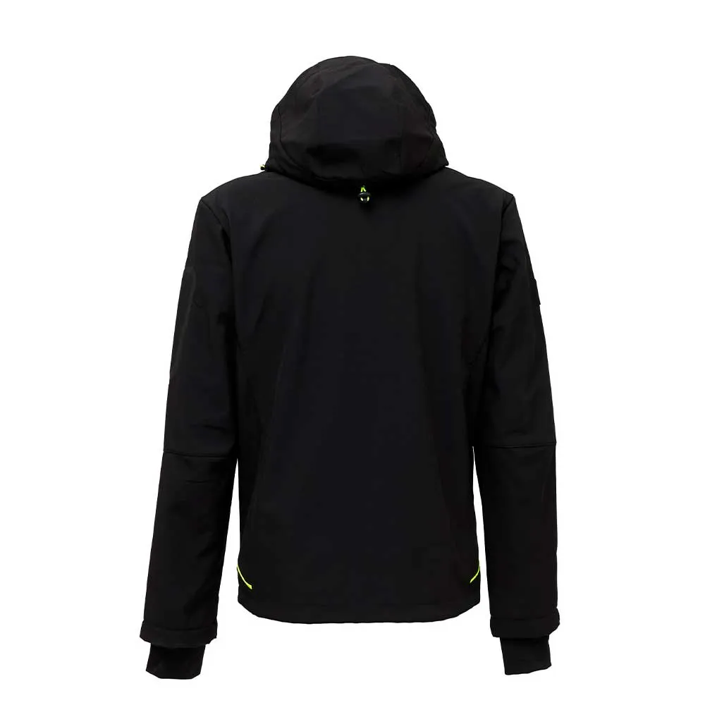 Chaqueta Soft Shell Space negro y lima