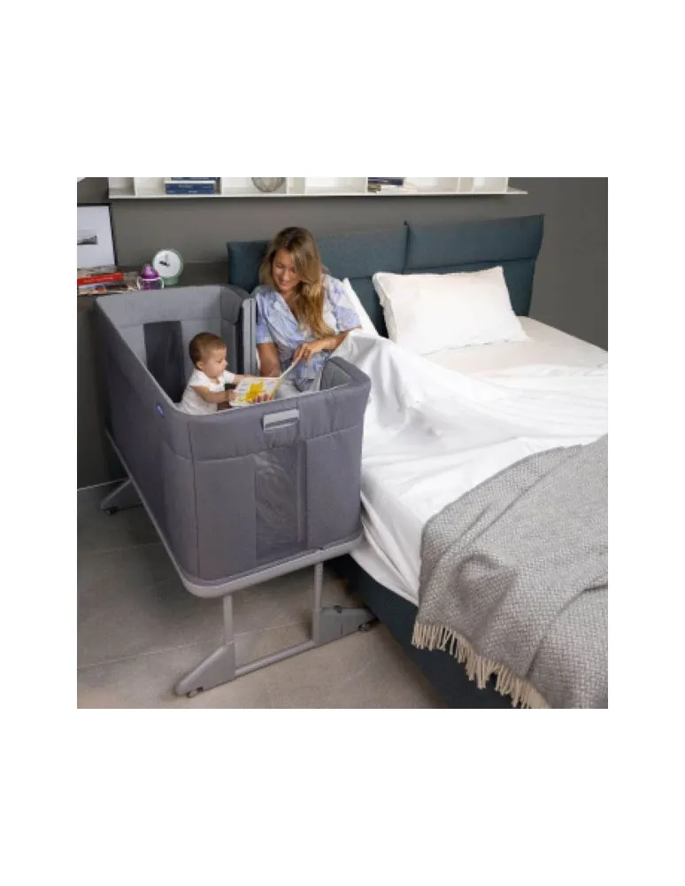 CHICCO CUNA NEXT2ME FOREVER SLATE GREY