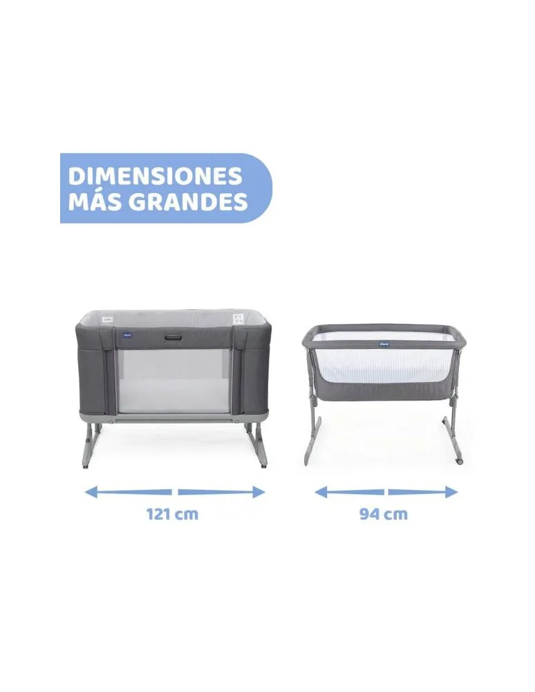 CHICCO CUNA NEXT2ME FOREVER SLATE GREY