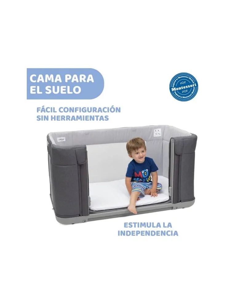 CHICCO CUNA NEXT2ME FOREVER SLATE GREY