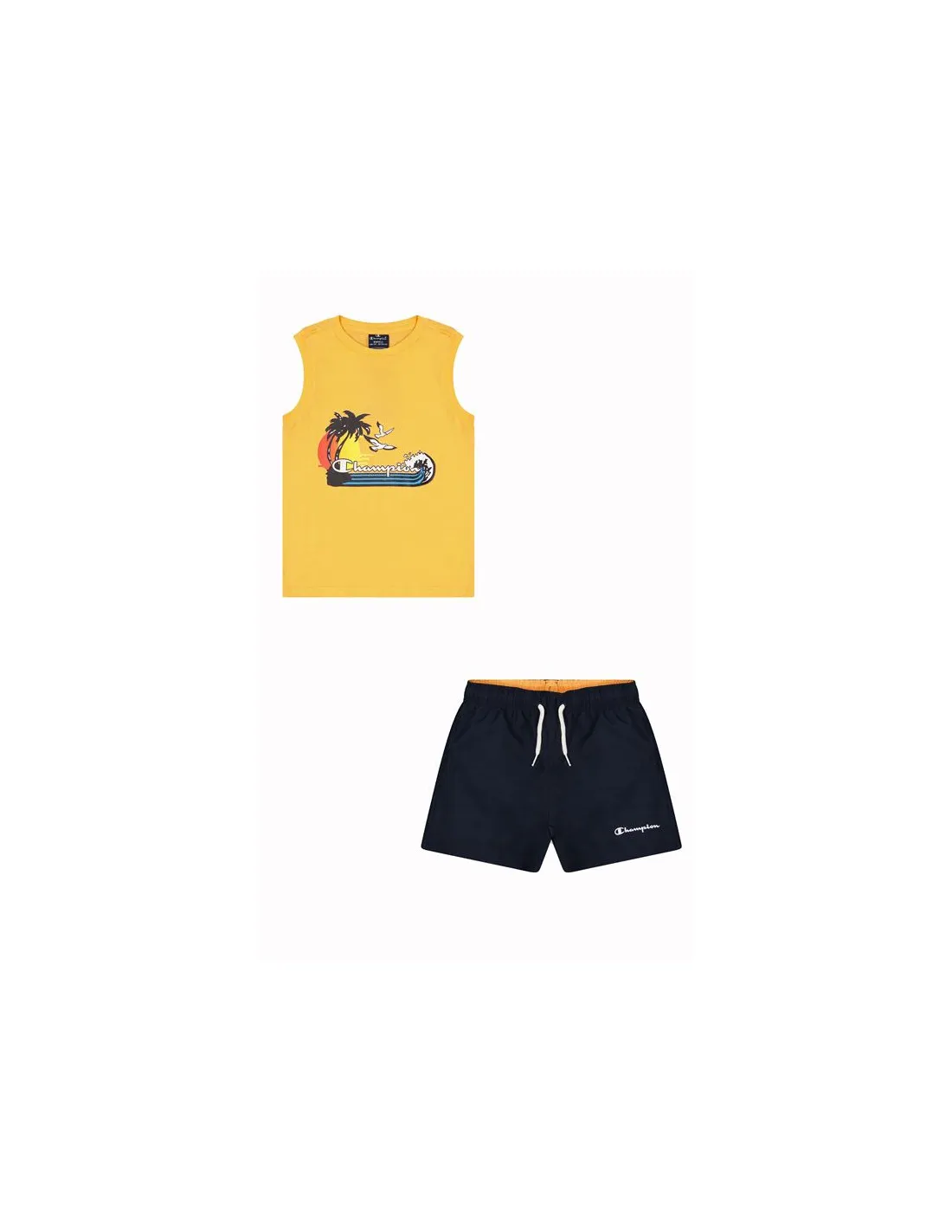 Conjunto Champion Set Amarillo Niño