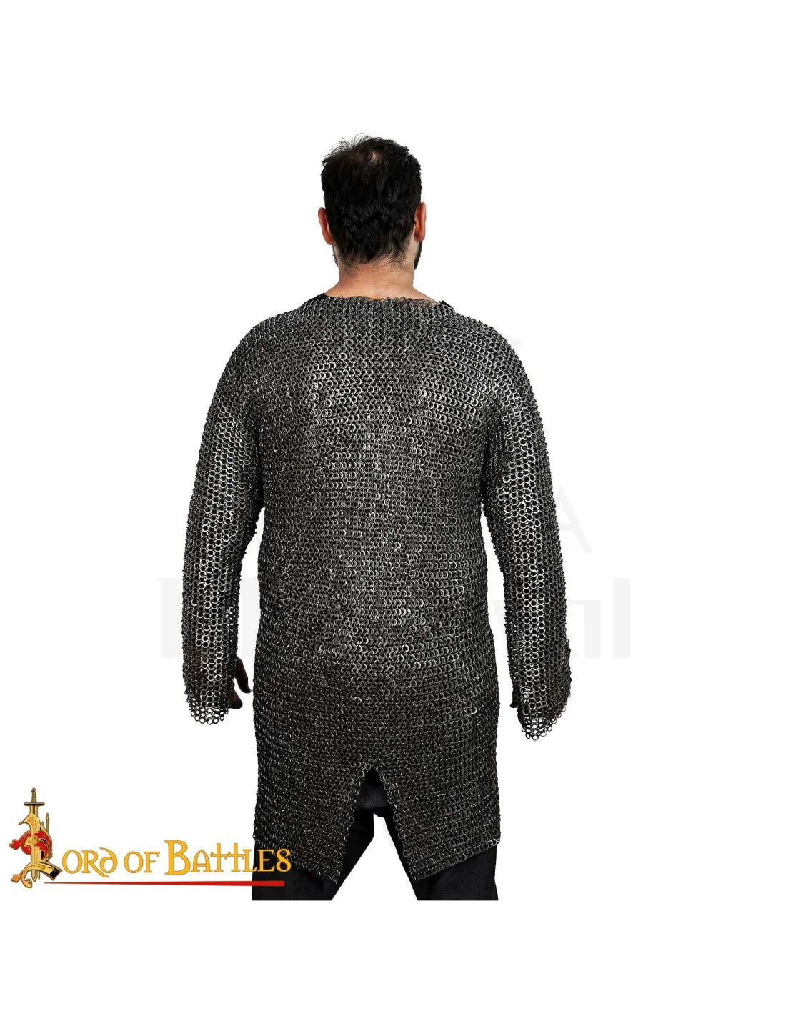 Cota de malla acero inox., anilla plana remachada y remachada (9 mm.)
