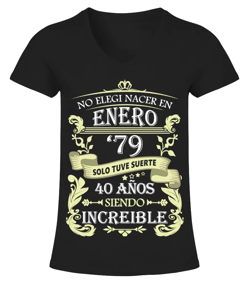 Creado en 1983, 34 años siendo genial Camiseta cuello pico Mujer