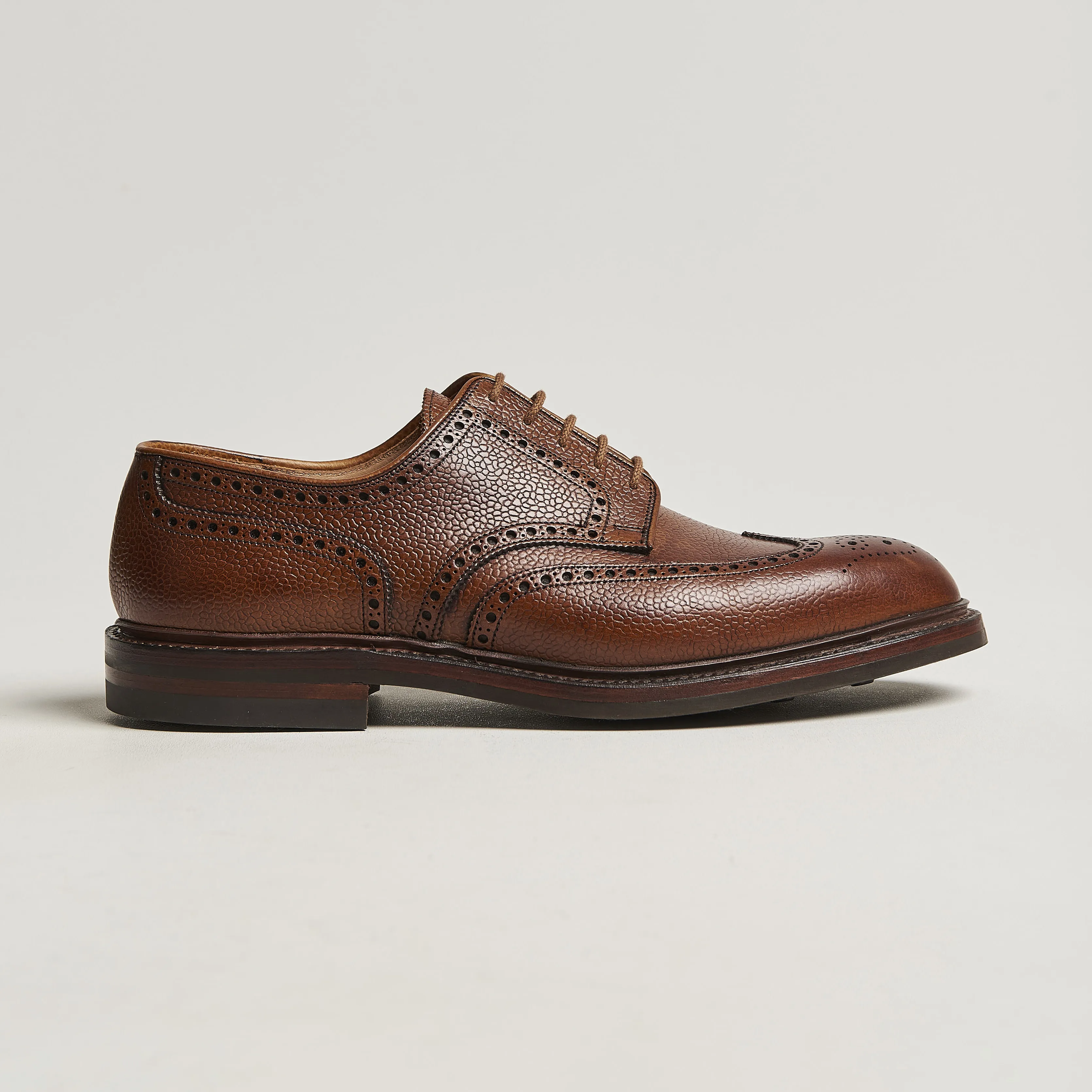 Crockett & Jones Pembroke Derbys Tan Grained Calf