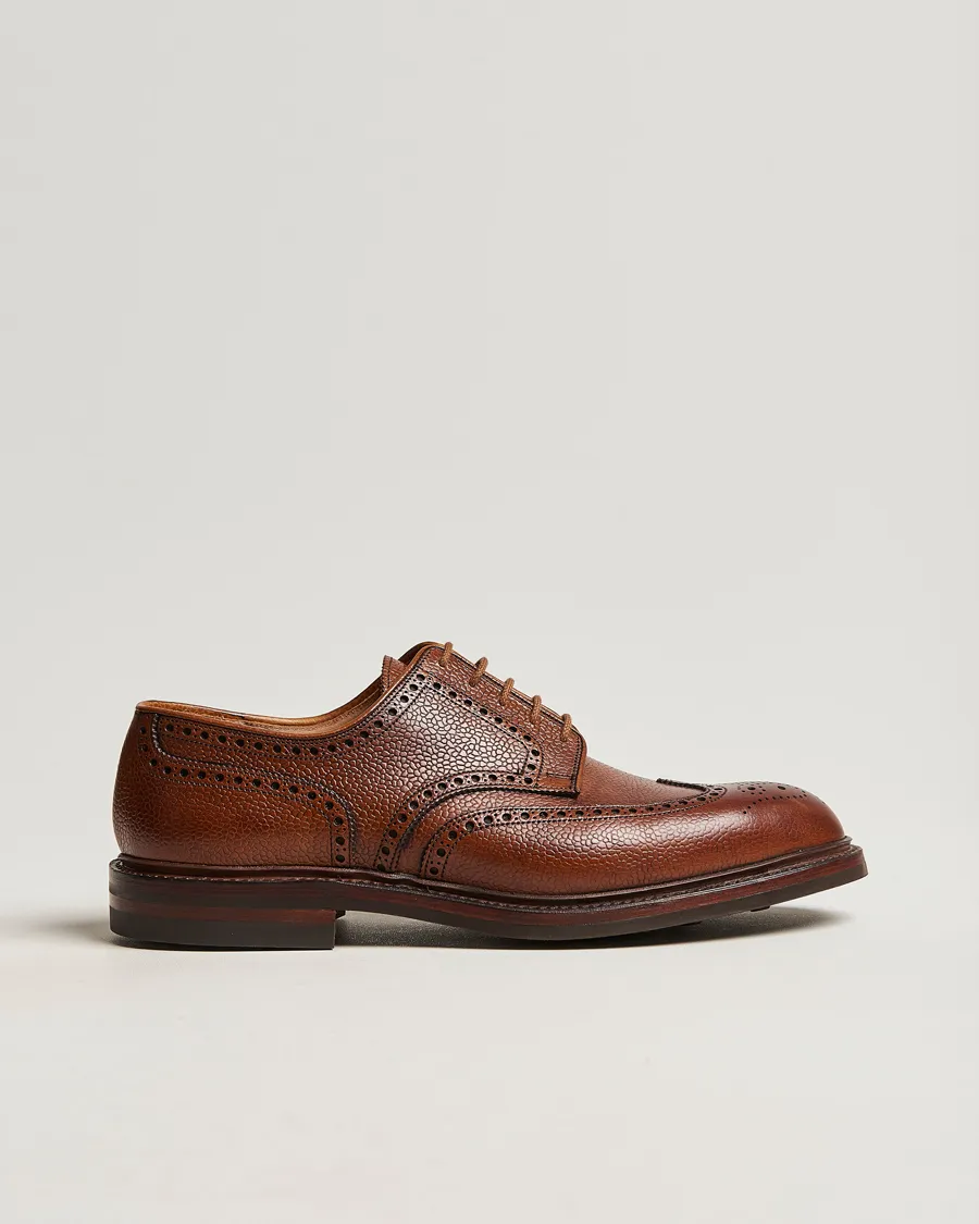 Crockett & Jones Pembroke Derbys Tan Grained Calf
