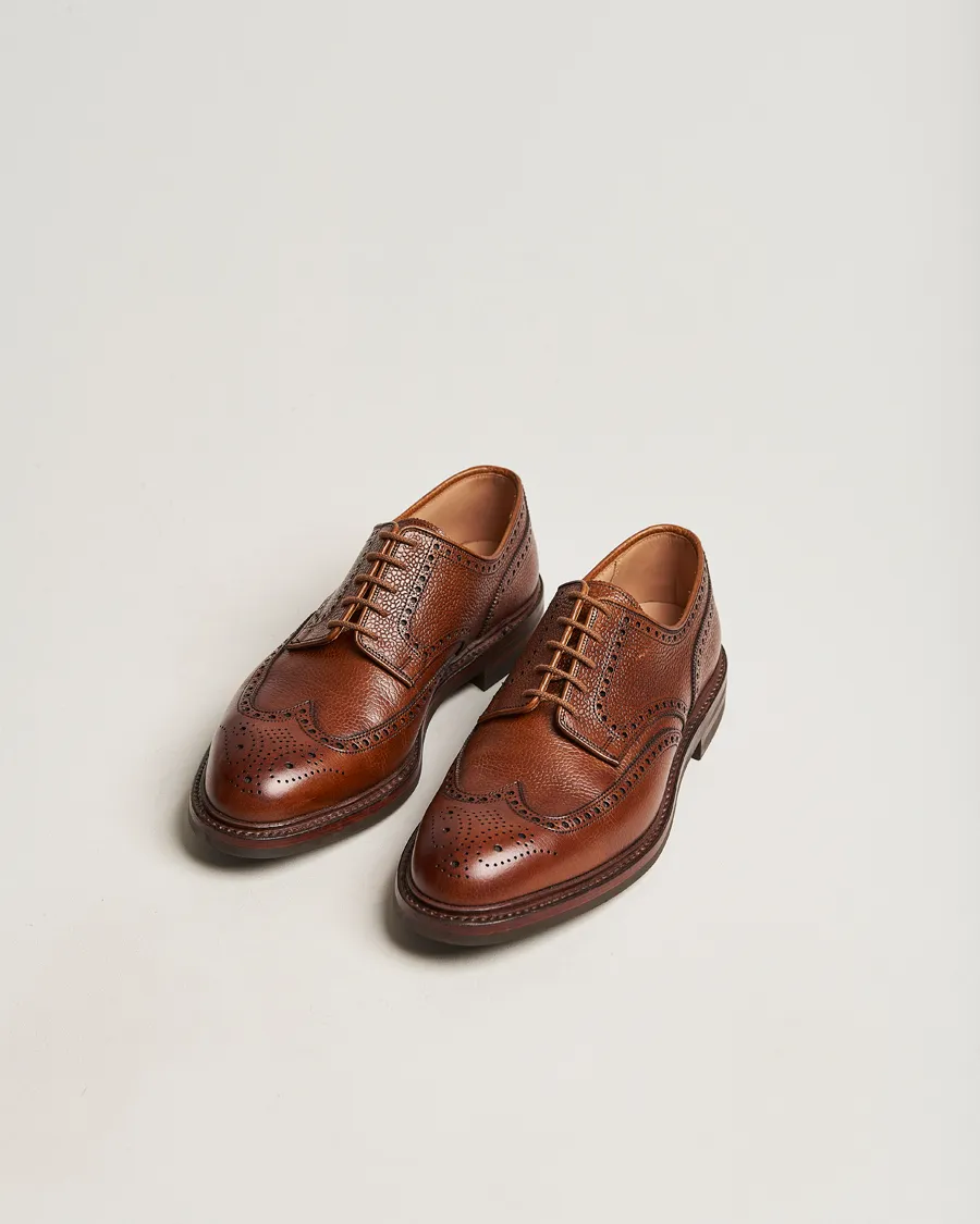Crockett & Jones Pembroke Derbys Tan Grained Calf