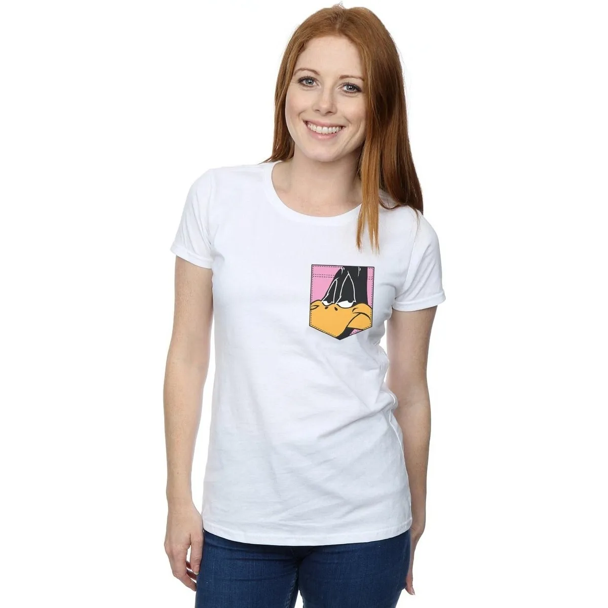 Daffy Duck Face Faux Pocket