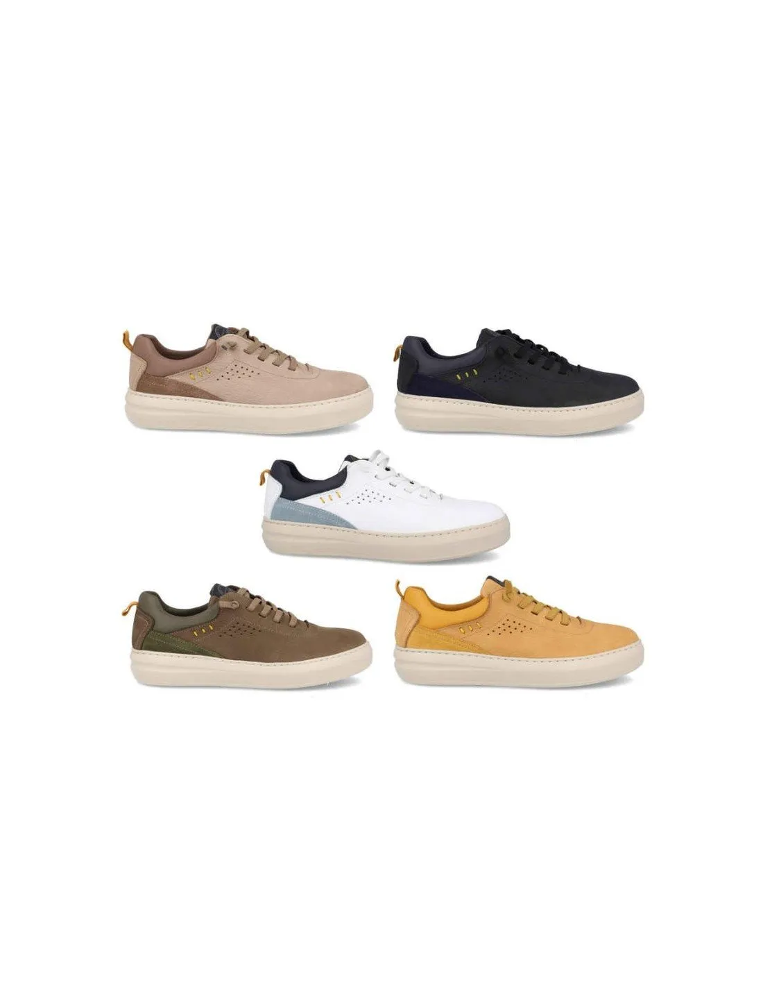 Deportivas hombre confort piel