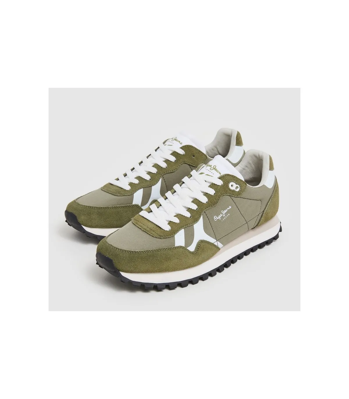 Deportivo hombre verde y blanco Pepe Jeans