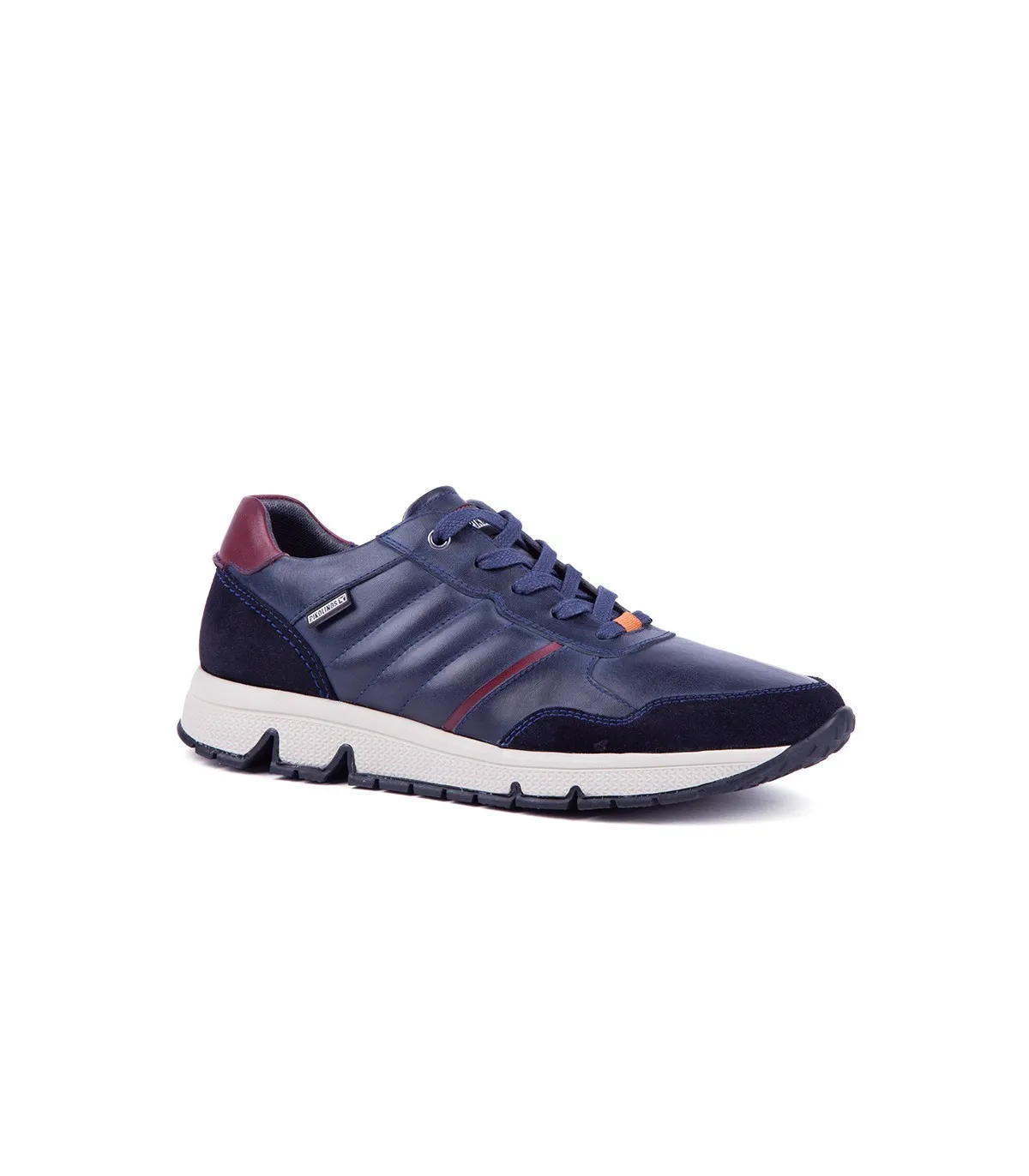 Deportivo para hombre en piel de color azul