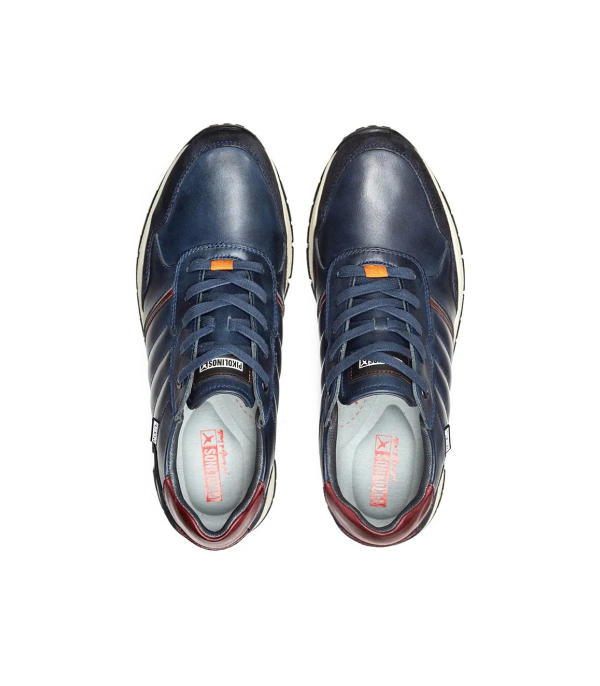 Deportivo para hombre en piel de color azul