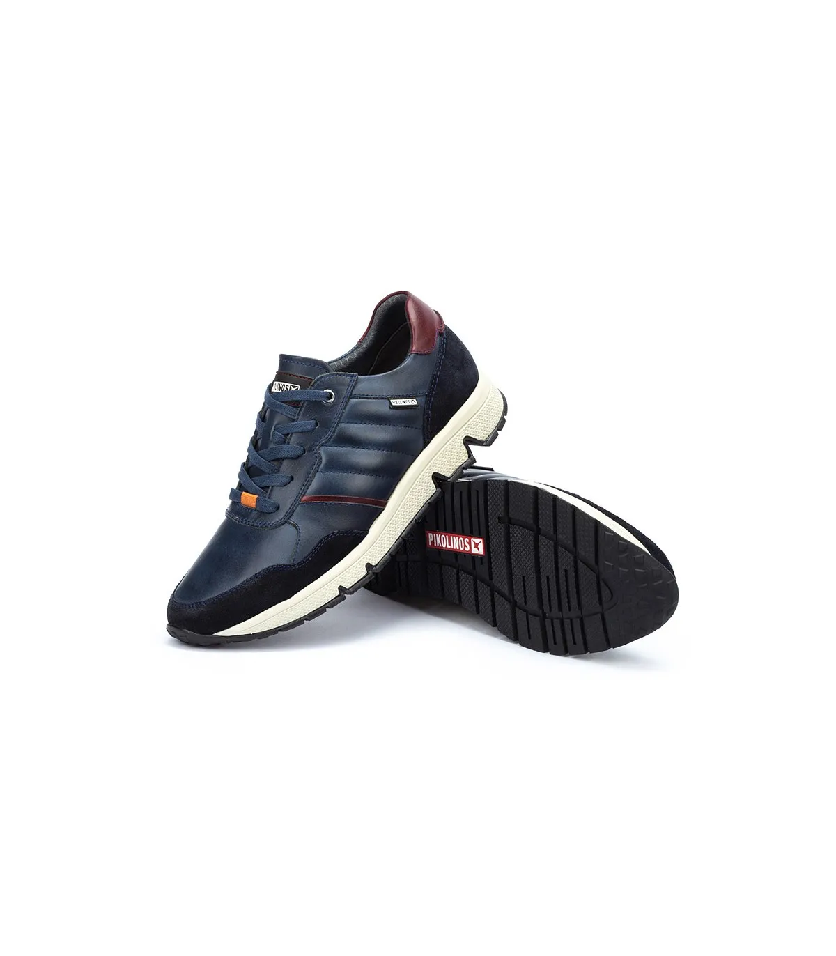Deportivo para hombre en piel de color azul