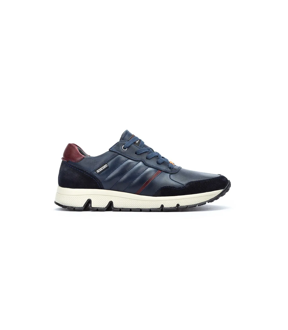 Deportivo para hombre en piel de color azul