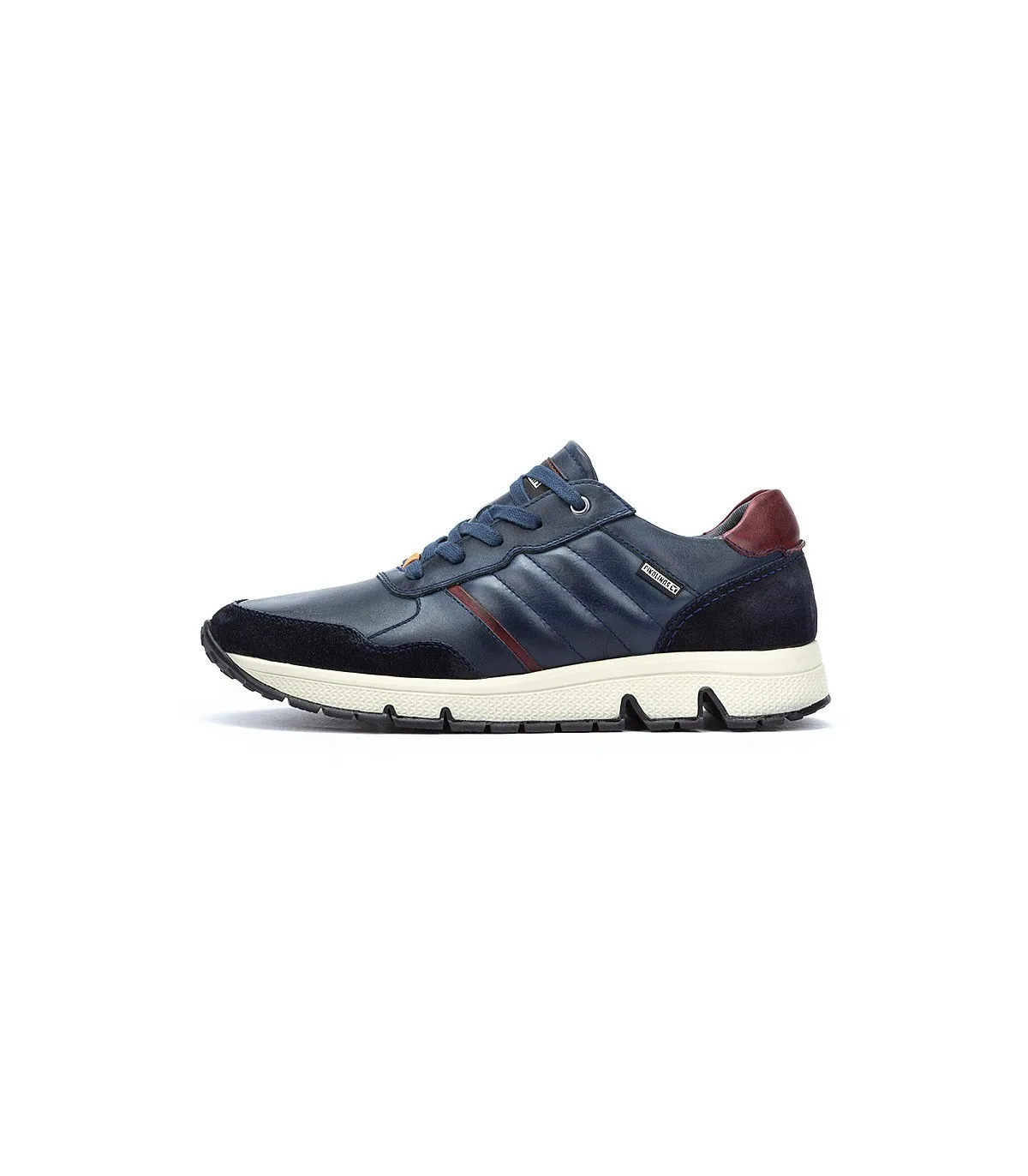 Deportivo para hombre en piel de color azul