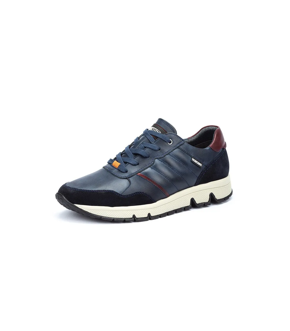 Deportivo para hombre en piel de color azul