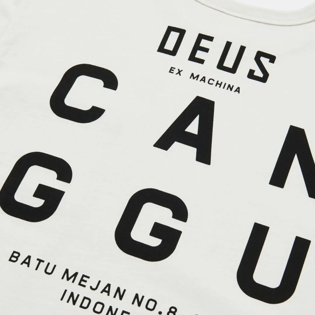 DEUS EX MACHINA CANGGU ADRESS TEE TSHIRT VINTAGE WHITE