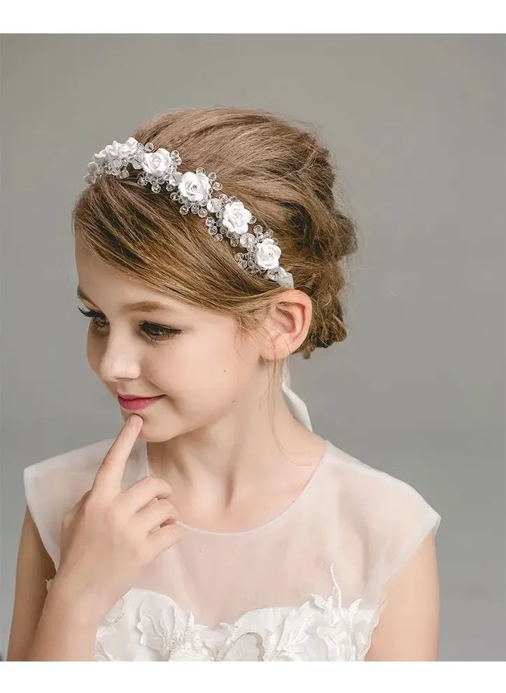Diadema Corona En Flores Damas De Honor Niña Mujer