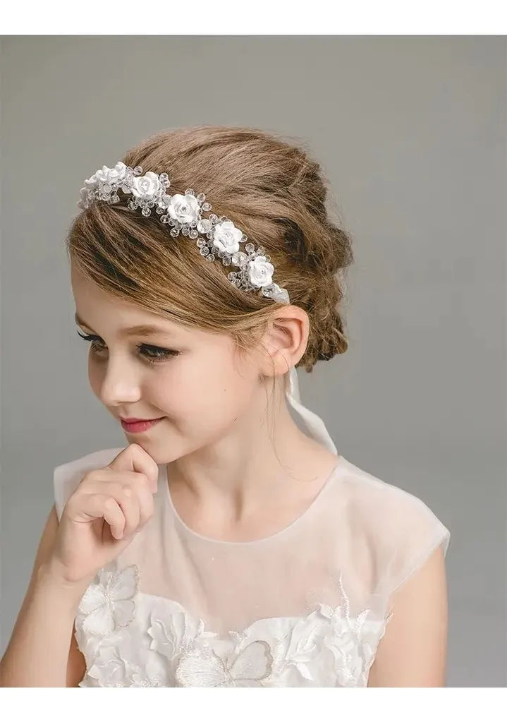 Diadema Corona En Flores Damas De Honor Niña Mujer