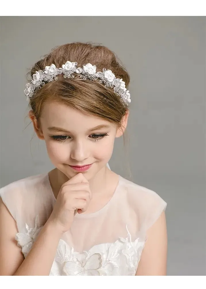 Diadema Corona En Flores Damas De Honor Niña Mujer