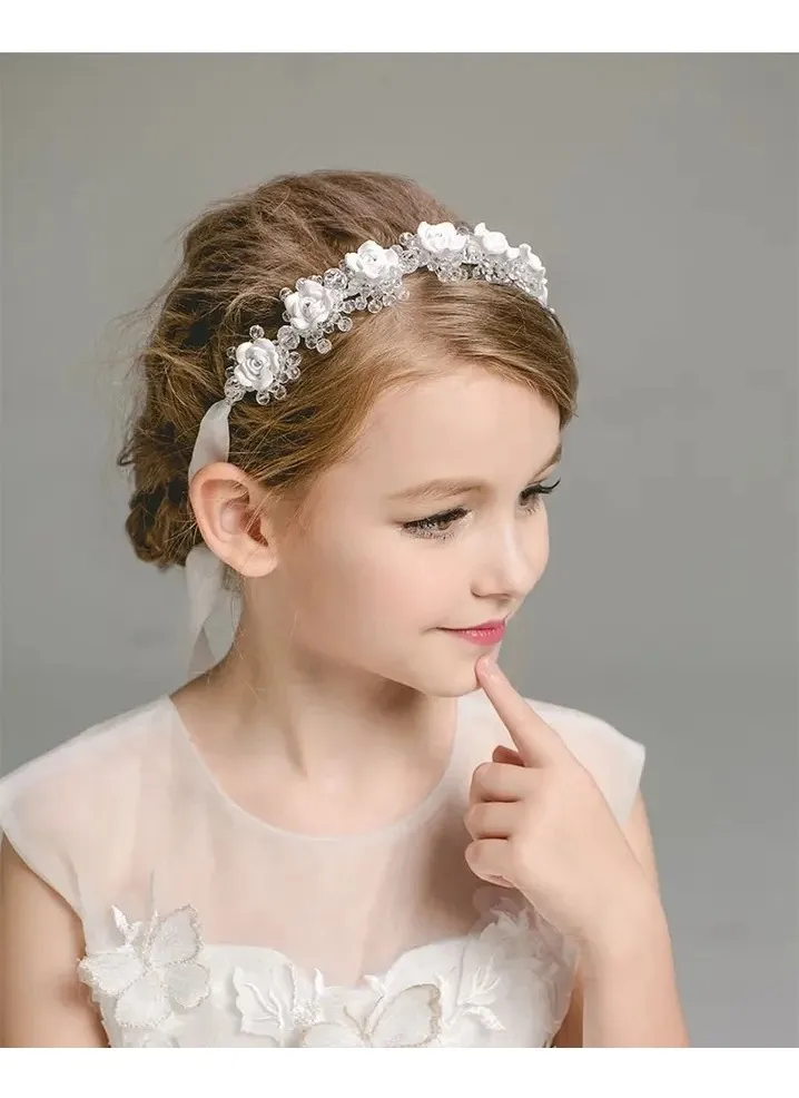 Diadema Corona En Flores Damas De Honor Niña Mujer