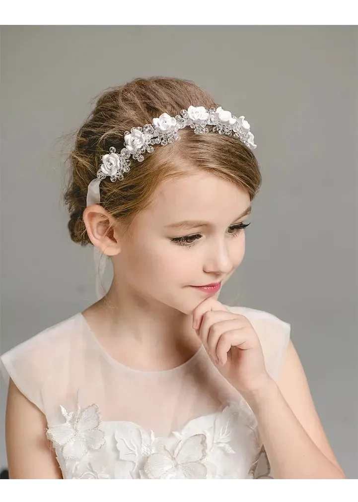 Diadema Corona En Flores Damas De Honor Niña Mujer
