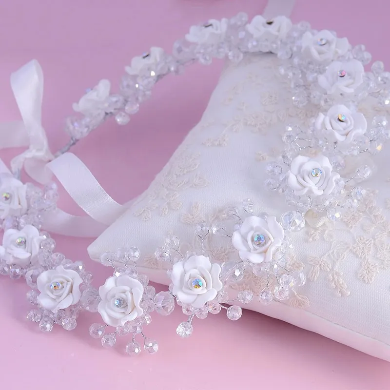 Diadema Corona En Flores Damas De Honor Niña Mujer