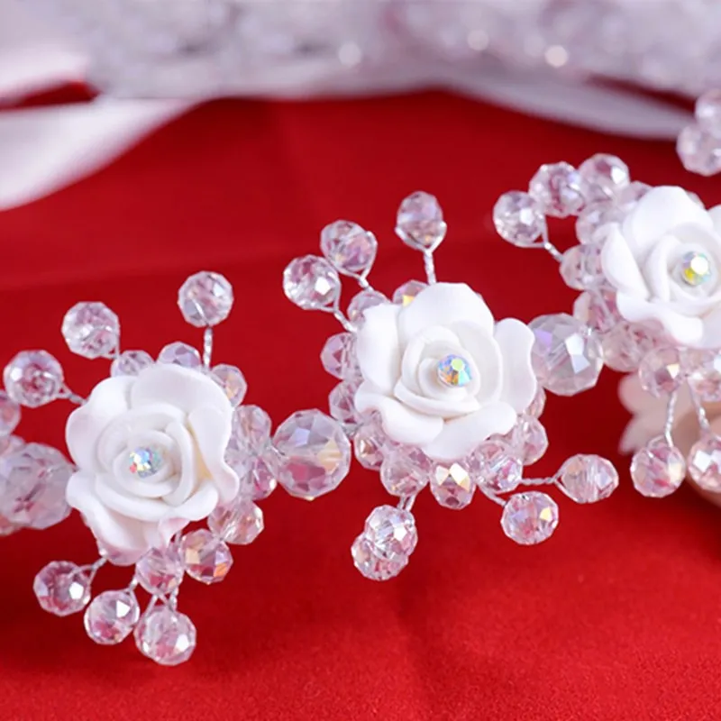 Diadema Corona En Flores Damas De Honor Niña Mujer