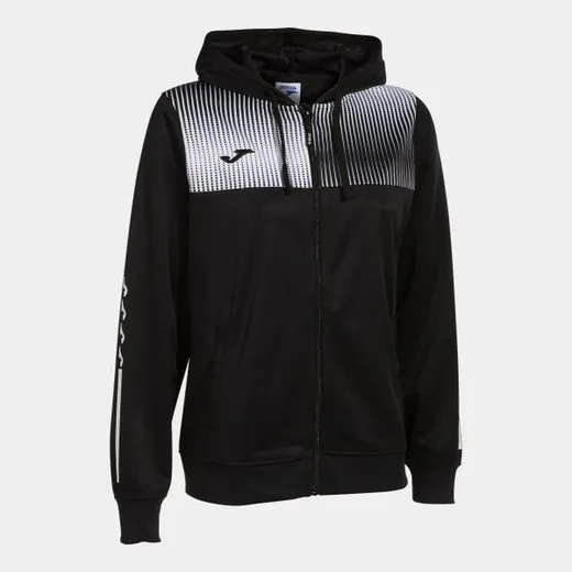 ECO SUPERNOVA ZIPUP HOODIE BLACK WHITE