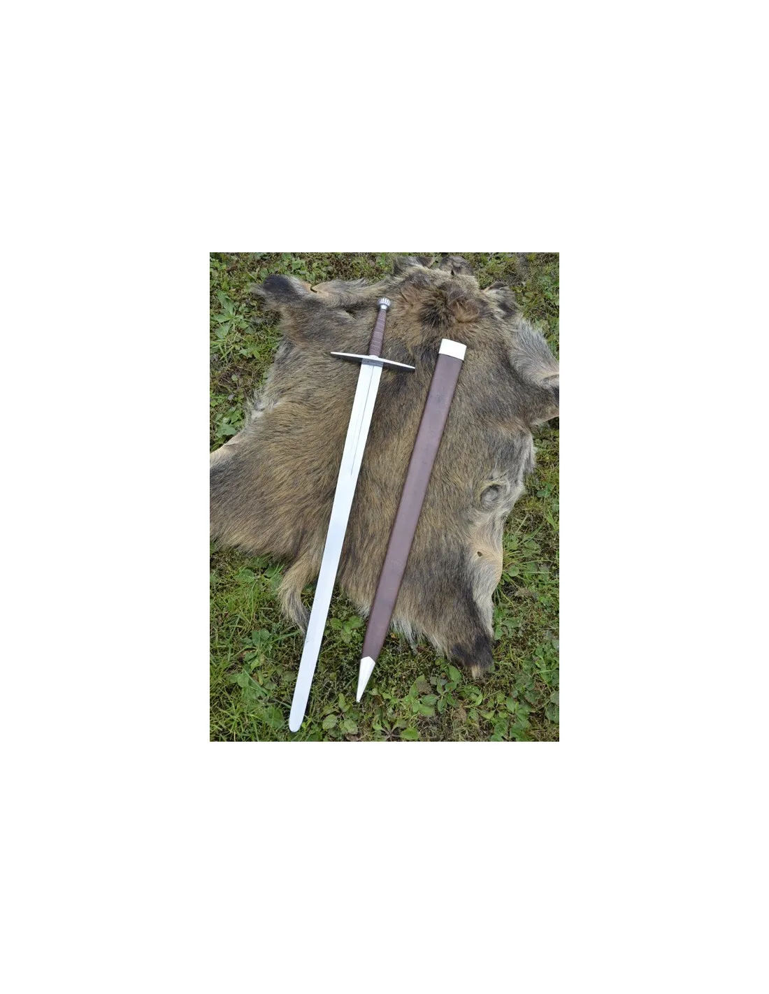 Espada Medieval larga con vaina, funcional