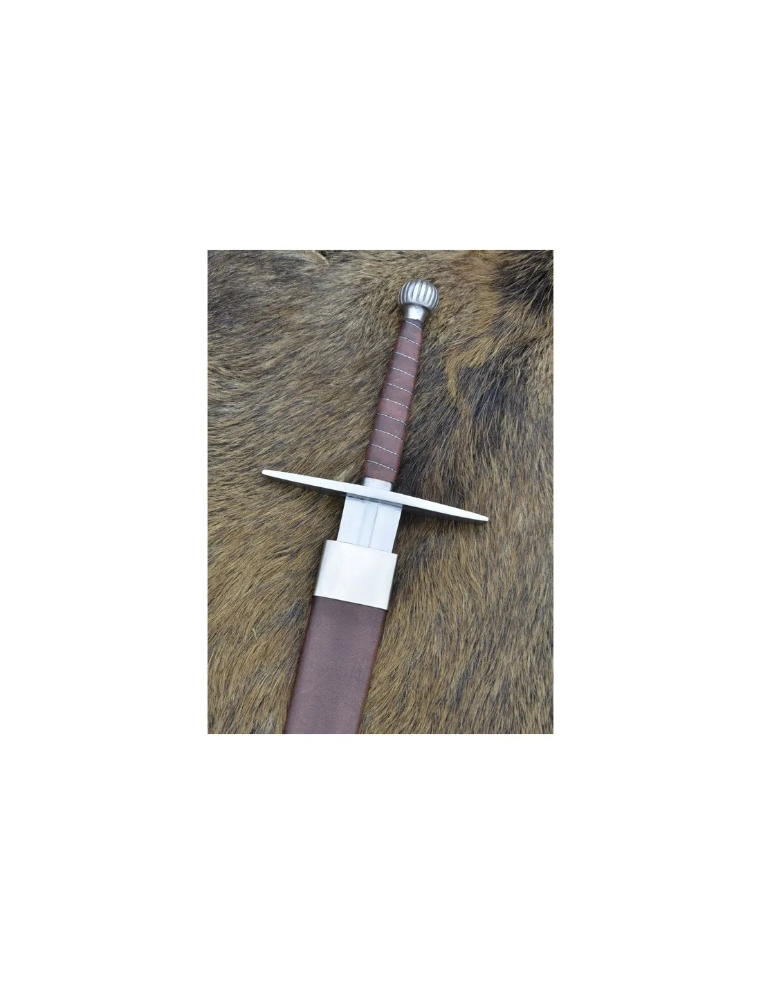 Espada Medieval larga con vaina, funcional