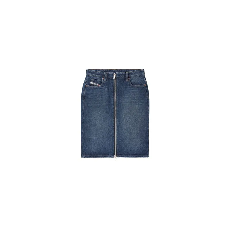 Falda Media Para Mujer De Pencil Zip 226035