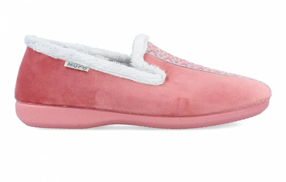 GARRIDO MURO ZAPATILLAS DE CASA NóRDICA ROSA