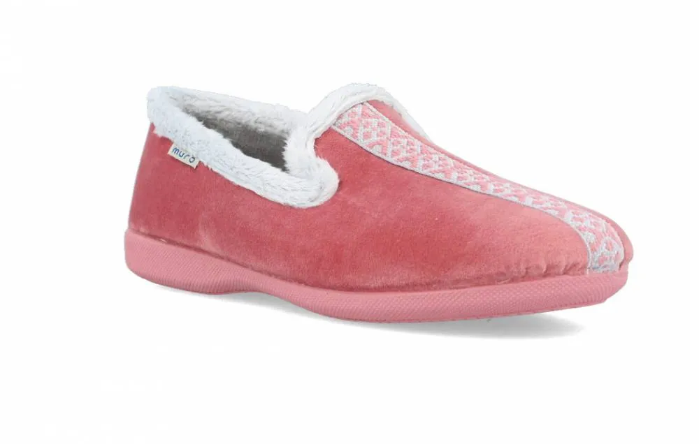 GARRIDO MURO ZAPATILLAS DE CASA NóRDICA ROSA