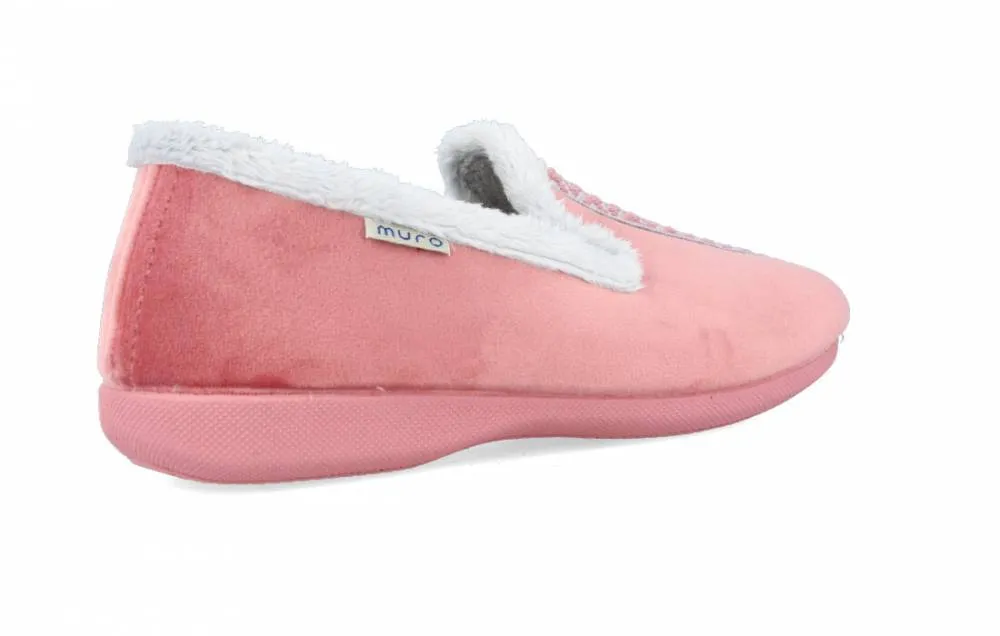 GARRIDO MURO ZAPATILLAS DE CASA NóRDICA ROSA