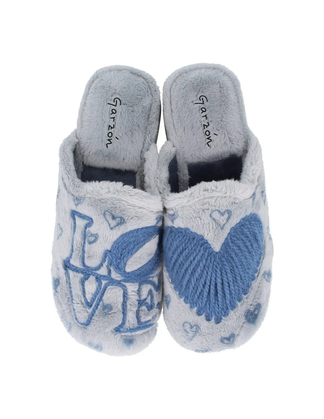 GARZóN  ZAPATILLAS CASA LOVE CORAZóN PERLA