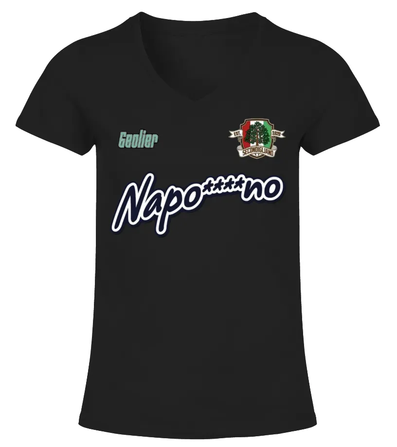 GEOLIER  S.S.G2  GEôLIER2 OFFICIAL MERCH TSHIRT CAMISETA CUELLO PICO MUJER