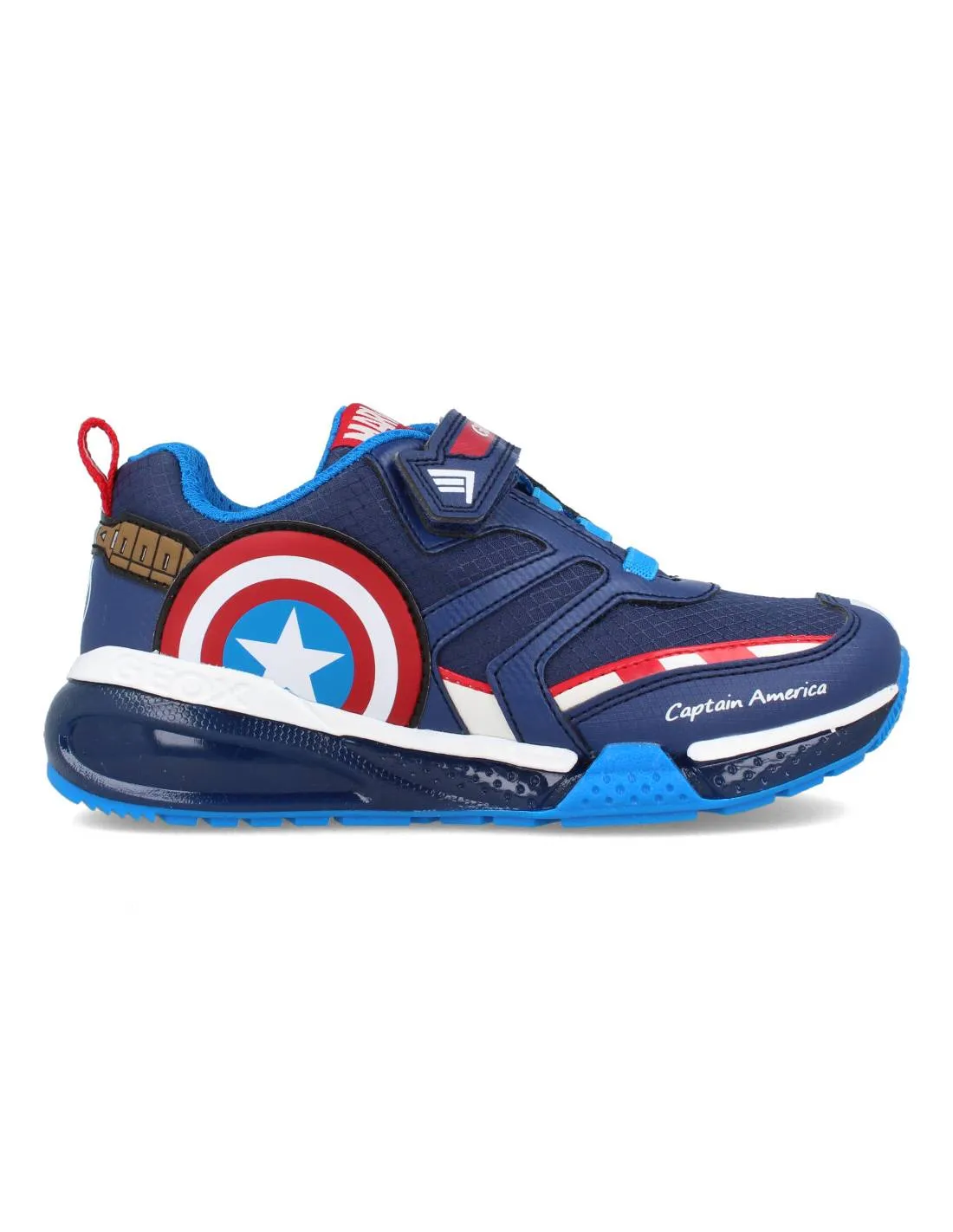 GEOX  DEPORTIVA AVENGERS CASUAL KIDS J BAYONYC NAVY RED