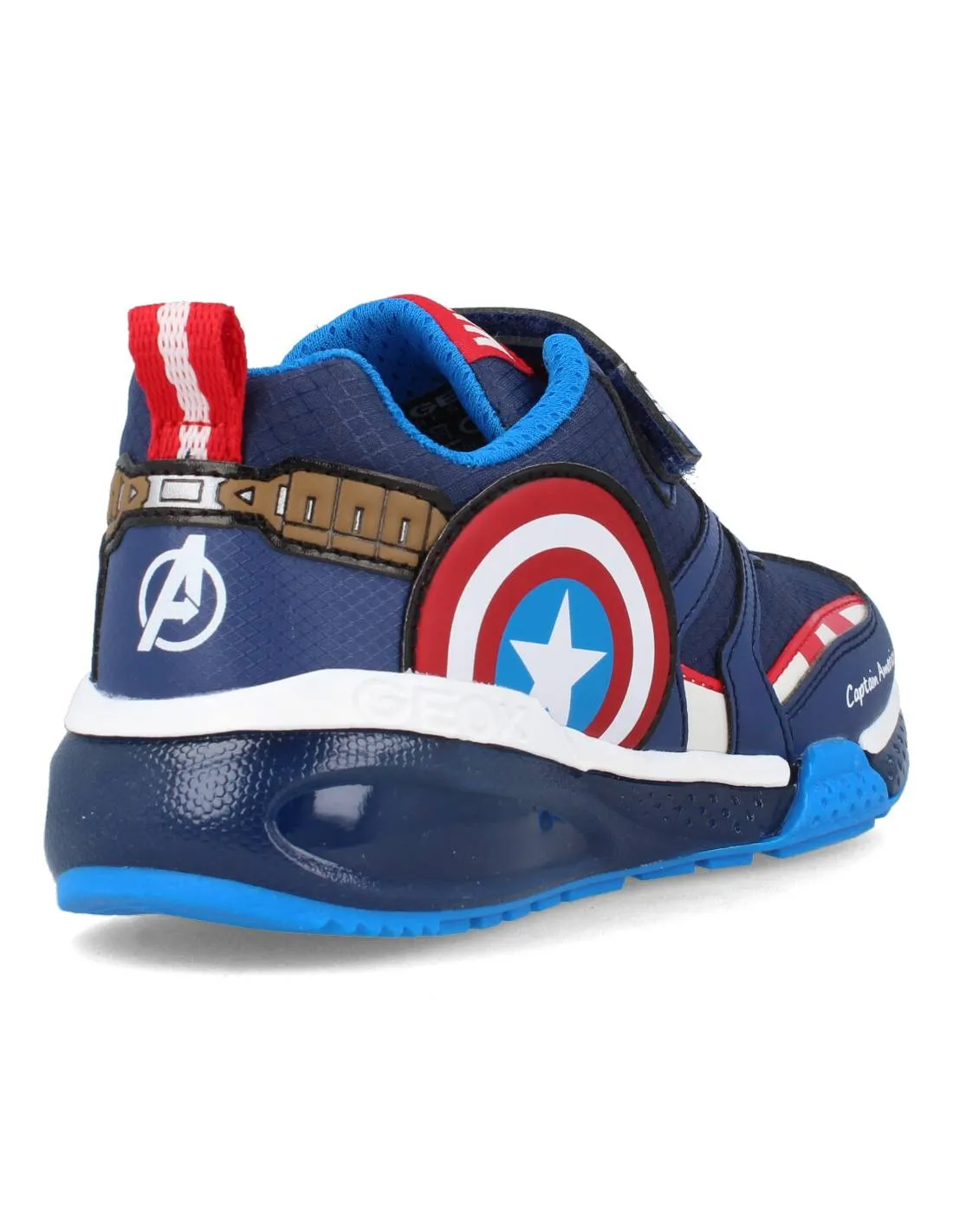 GEOX  DEPORTIVA AVENGERS CASUAL KIDS J BAYONYC NAVY RED