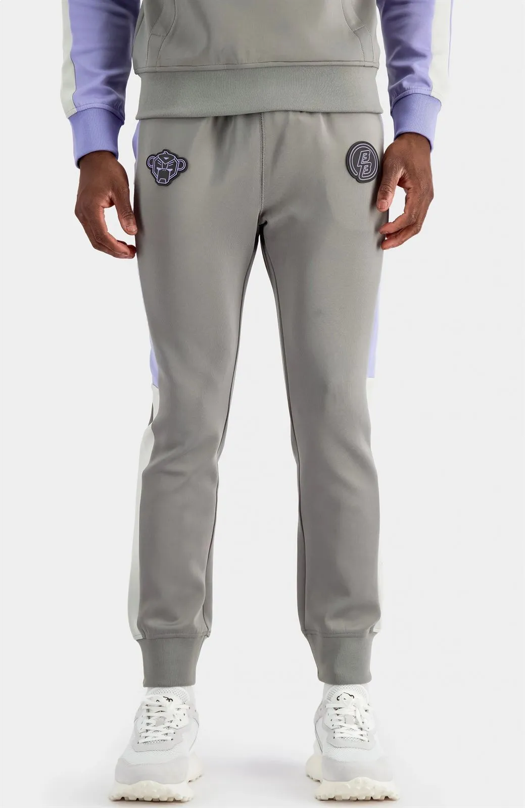Glitching Trackpant BLACK BANANAS mid grey