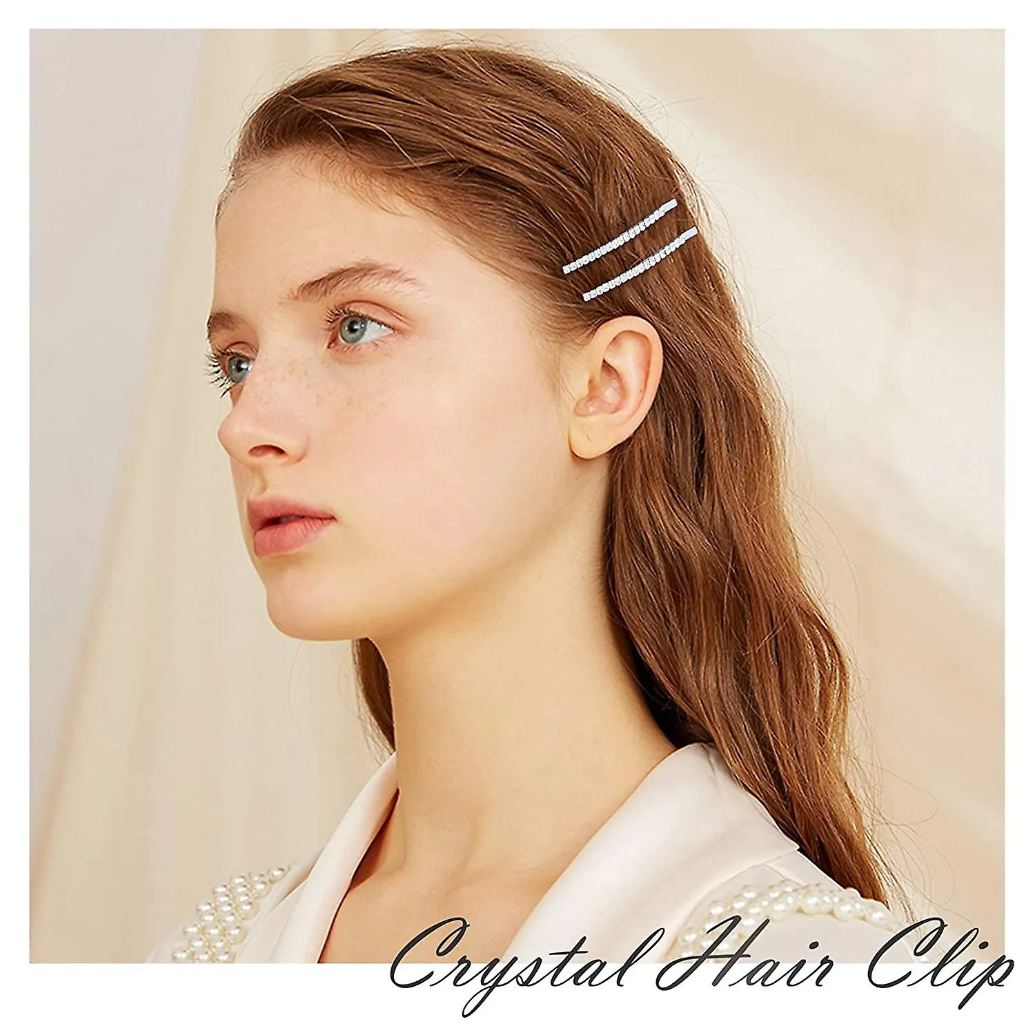 Hanyousheng Kristall Haarnadeln, 15pcs Glnzende Haarspangen, Strass Bobby Pin, Metall Haarschmuck Fr Mdchen Damen Party Hochzeit