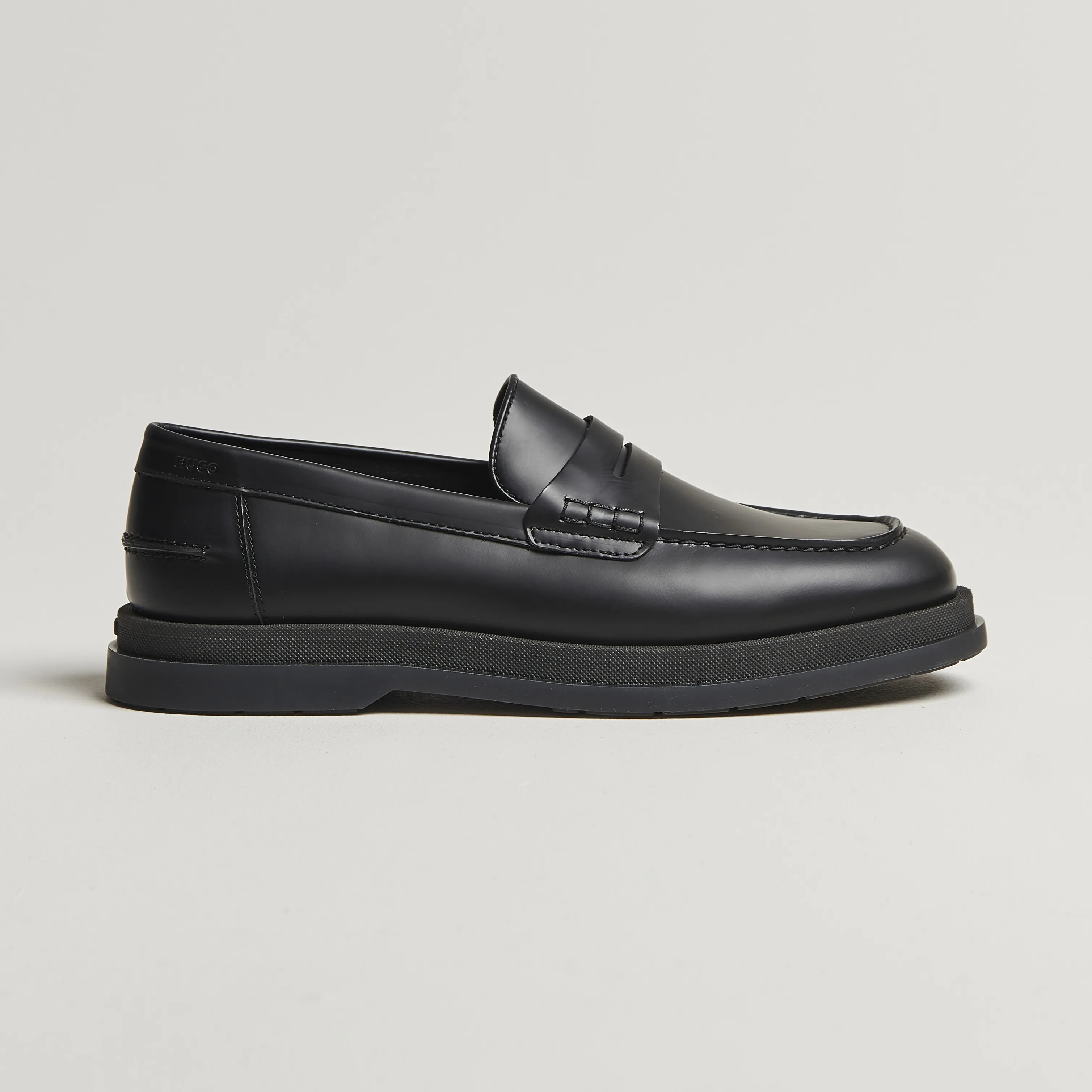 HUGO Chaol Leather Loafer Black