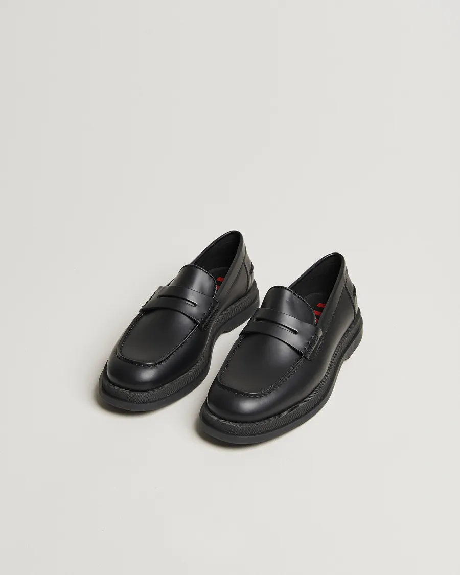 HUGO Chaol Leather Loafer Black