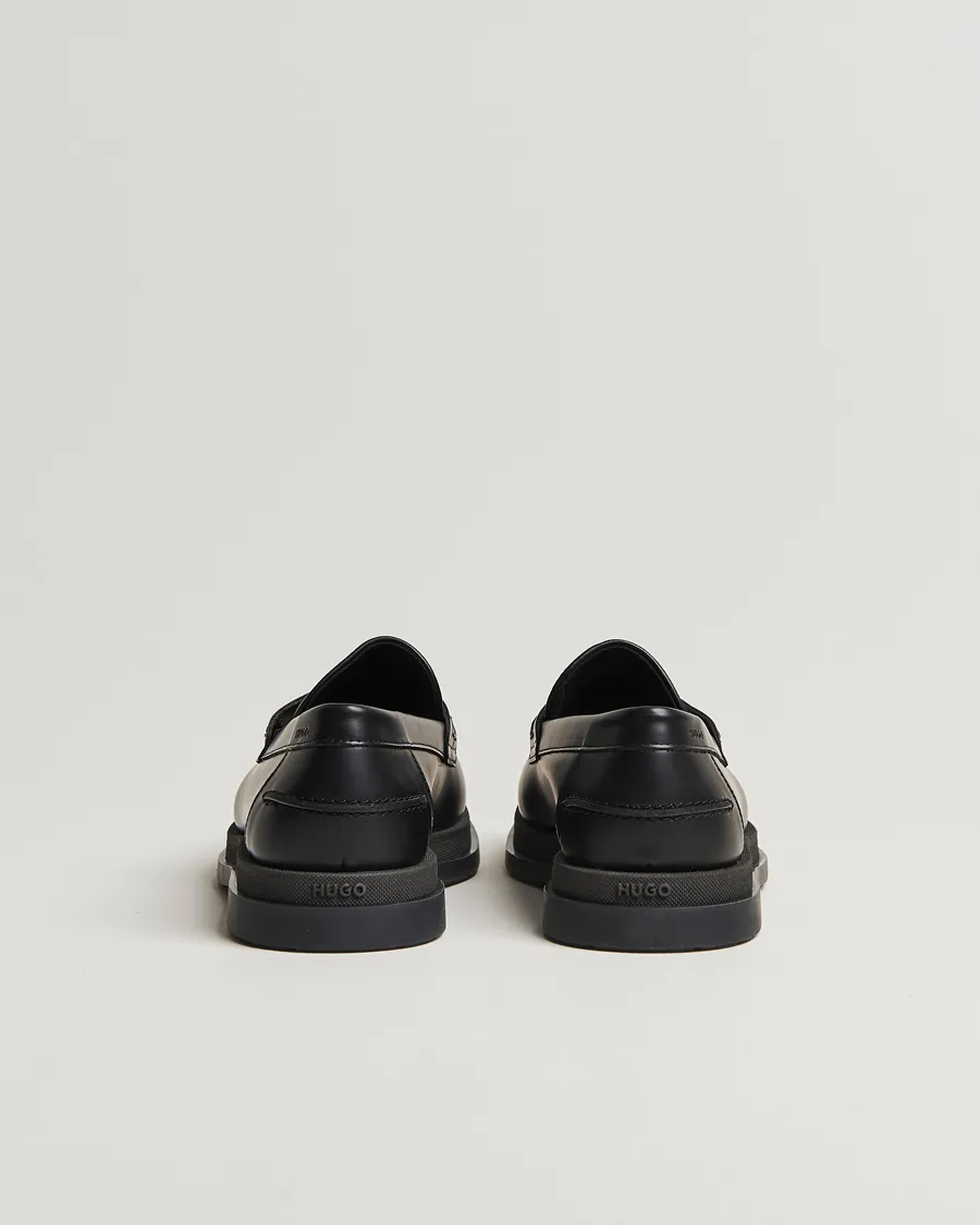 HUGO Chaol Leather Loafer Black