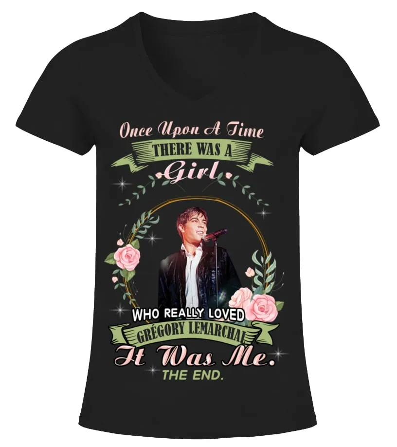 I JUST FREAKIN' LOVE GREGORY LEMARCHAL, OK. Camiseta cuello pico Mujer