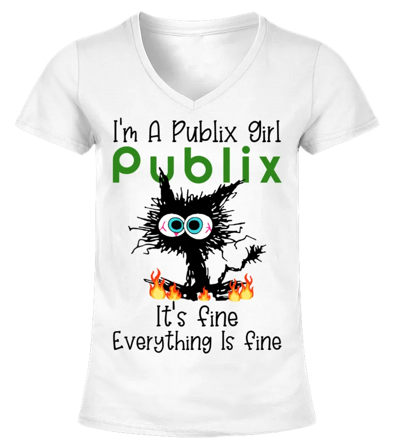 I'm a publix girl Camiseta cuello pico Mujer