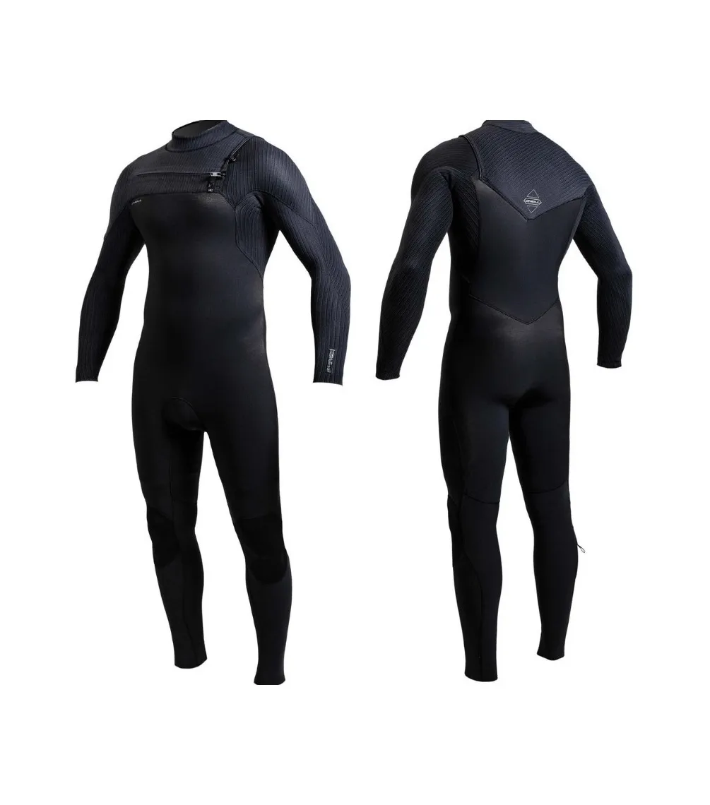 INTEGRAL ONEILL HYPERFREAK 4/3+CHEST ZIP FULL  BLACK/BLACK
