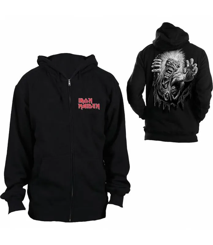 IRON MAIDEN No Prayer Sudadera con capucha y cremallera Licencia Oficial RockOff IMHOOD04MB
