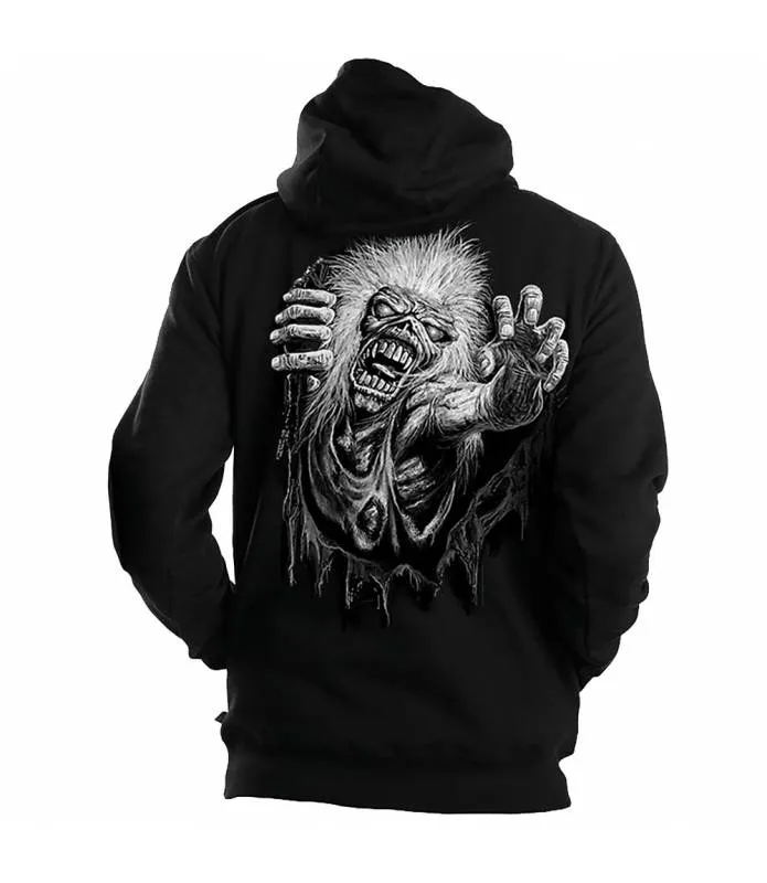 IRON MAIDEN No Prayer Sudadera con capucha y cremallera Licencia Oficial RockOff IMHOOD04MB