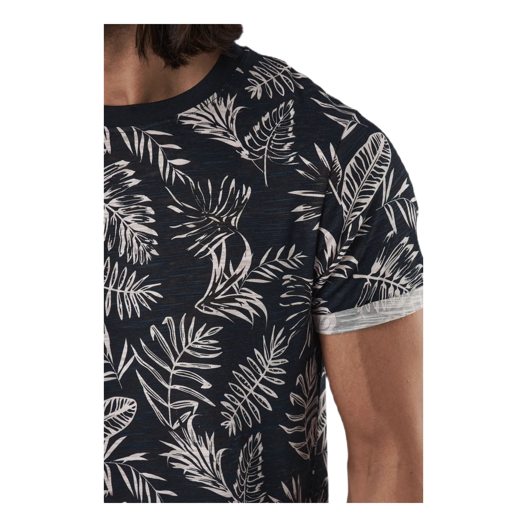 Jack & Jones Beach Ss Tee Aop Ltn Orange