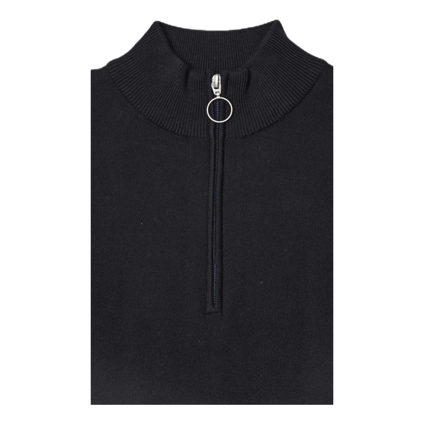 Jack & Jones Roy Knit High Neck Zip Black